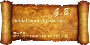 Gottdiener Beatrix névjegykártya